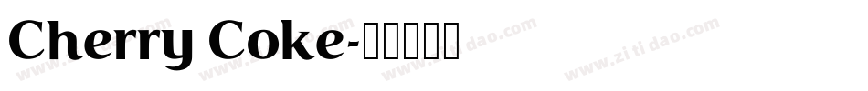 Cherry Coke字体转换
